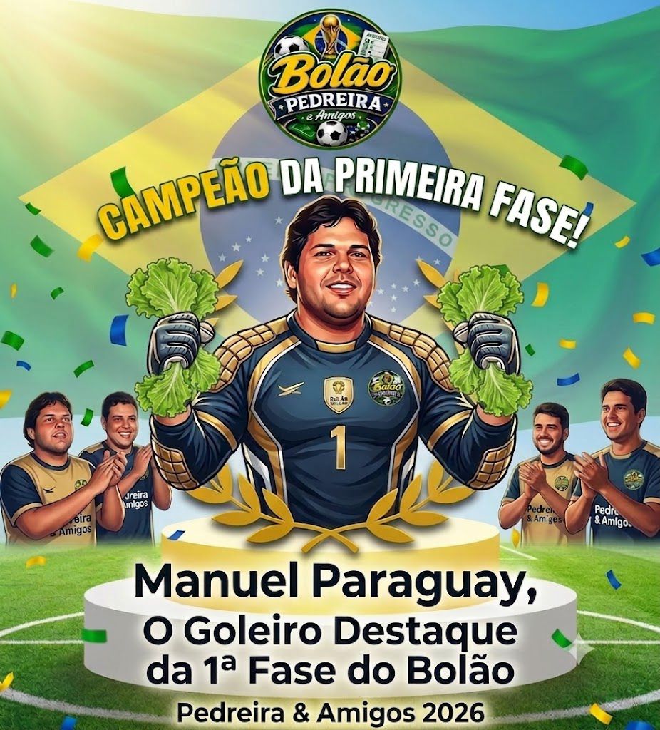 Campeão da 1ª fase da Pedreira